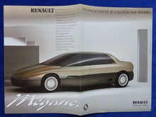 Lade das Bild in den Galerie-Viewer, Renault Megane Prototyp Forschungsfahrzeug V6 Turbo - Prospekt Brochure 05.1989
