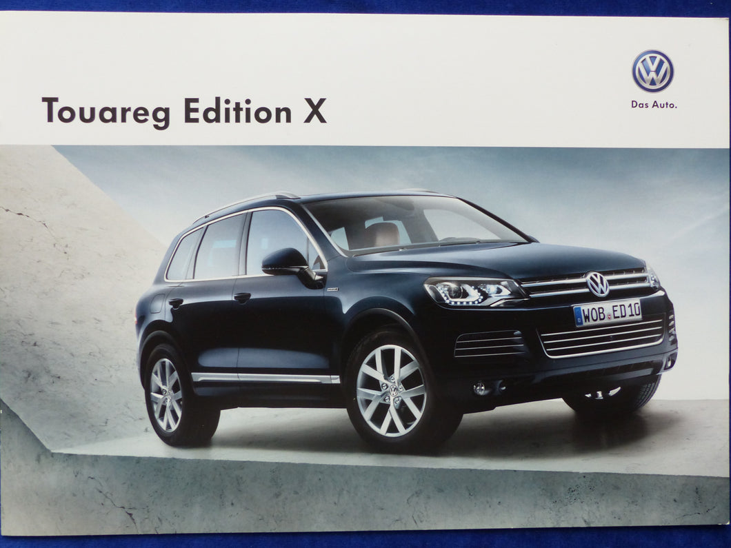 VW Touareg Edition X MJ 2013 - Prospekt Brochure 10.2012