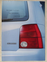 Lade das Bild in den Galerie-Viewer, VW Lupo College - Preisliste MJ 2002 - Prospekt Brochure 11.2001
