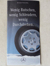 Lade das Bild in den Galerie-Viewer, Mercedes-Benz Winterreifen Conti Dunlop Pirelli 1995 - Prospekt Brochure 09.1994
