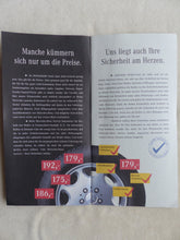 Lade das Bild in den Galerie-Viewer, Mercedes-Benz Winterreifen Conti Dunlop Pirelli 1995 - Prospekt Brochure 09.1994
