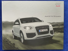 Lade das Bild in den Galerie-Viewer, Audi Q7 V12 TDI quattro MJ 2009 - Hardcover Prospekt Brochure 08.2008
