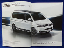 Lade das Bild in den Galerie-Viewer, VW Bus T5 Multivan Edition 25 MJ 2011 - Prospekt Brochure + Preisliste 09.2010
