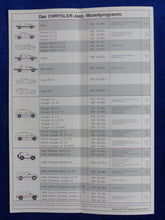 Lade das Bild in den Galerie-Viewer, Chrysler Neon Stratus Viper Jeep - Gesamt-Preisliste - Prospekt Brochure 04.1997

