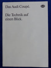 Lade das Bild in den Galerie-Viewer, Audi Coupe 2.8 quattro S2 - Technische Daten MJ 1992 - Prospekt Brochure 01.1992
