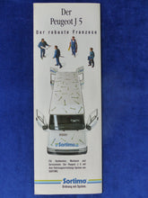 Lade das Bild in den Galerie-Viewer, Peugeot J 5 - Sortimo Fahrzeugeinrichtung MJ 1993 - Prospekt Brochure 04.1992
