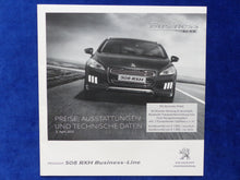 Lade das Bild in den Galerie-Viewer, Peugeot 508 RXH Business-Line - Preisliste MJ 2013 - Prospekt Brochure 04.2013
