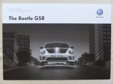 Lade das Bild in den Galerie-Viewer, VW Beetle GSR MJ 2014 Limited 1 of 3500 - Prospekt Brochure + Preisliste 06.2013
