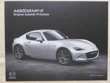 Lade das Bild in den Galerie-Viewer, Mazda MX-5 Zubehör MJ 2018 - Prospekt Brochure + Preisliste 02.2018
