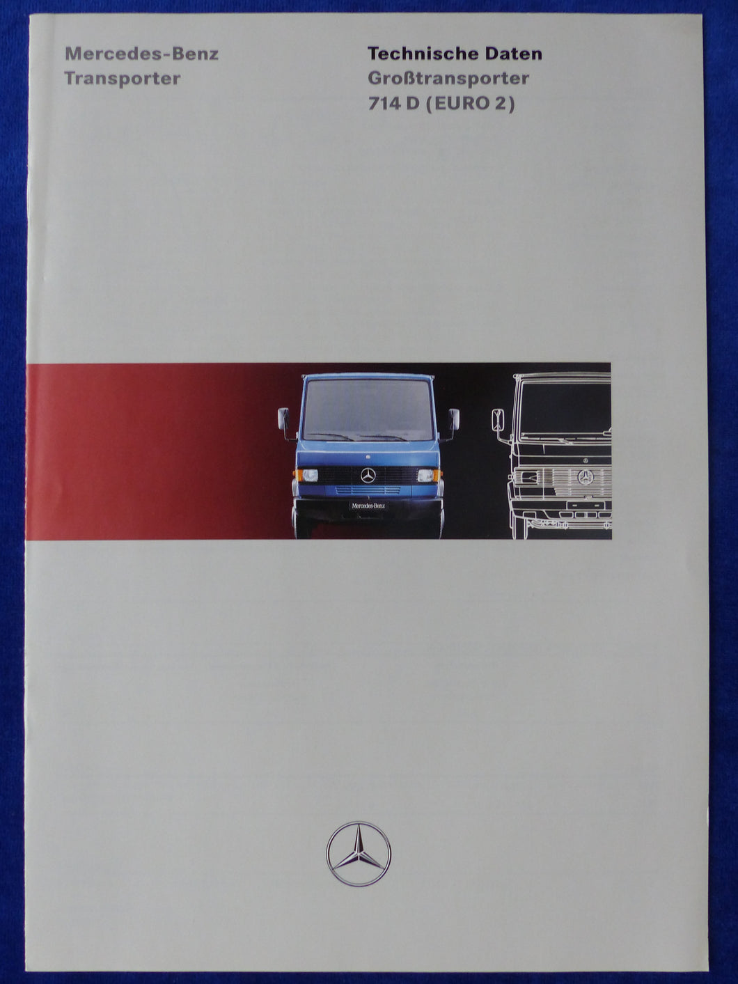 Mercedes-Benz Transporter Großtransporter 714 D - Prospekt Brochure 07.1995