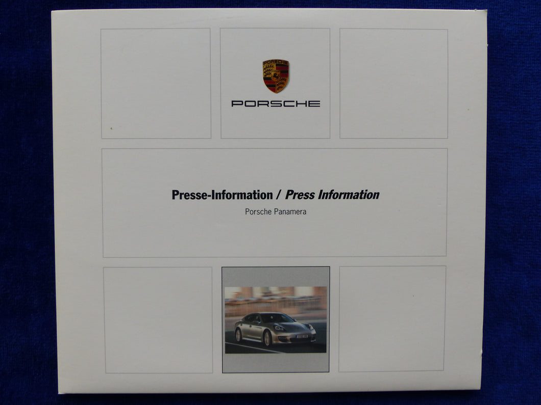Porsche Panamera S 4S Turbo MJ 2010 - Presse-Information DVD press-kit 06.2009