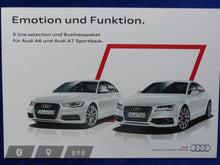 Lade das Bild in den Galerie-Viewer, Audi S line selection Businesspaket - A6 A7 MJ 2014 - Prospekt Brochure 11.2013
