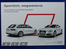 Lade das Bild in den Galerie-Viewer, Audi S line selection Infotainment - A4 A5 MJ 2014 - Prospekt Brochure 11.2013
