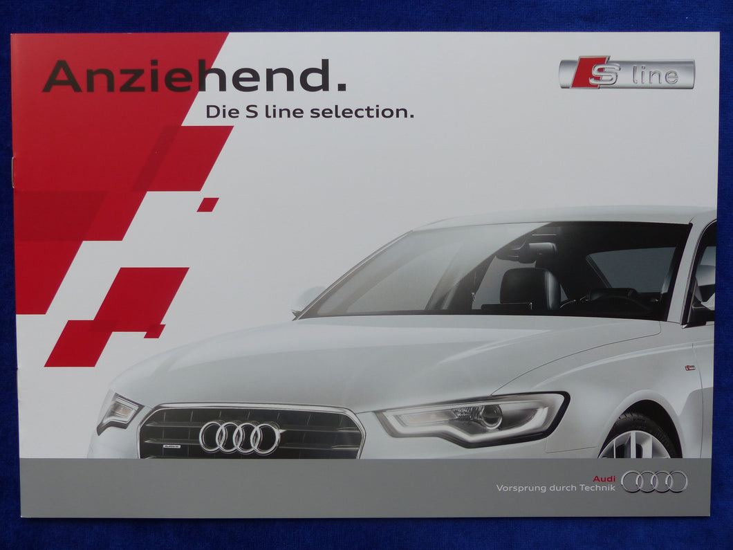 Audi S line selection Q3 A4 A5 A6 A7 - Prospekt Brochure 04.2013
