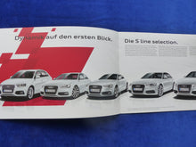Lade das Bild in den Galerie-Viewer, Audi S line selection Q3 A4 A5 A6 A7 - Prospekt Brochure 04.2013
