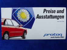 Lade das Bild in den Galerie-Viewer, Proton 413 415 416 418 420 - Preise &amp; Ausstattungen - Prospekt Brochure 04.1996
