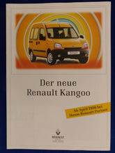 Lade das Bild in den Galerie-Viewer, Renault Kangoo MJ 1998 - Preview Prospekt Brochure 09.1997
