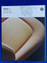 Lade das Bild in den Galerie-Viewer, Skoda Fabia - Ausstattung Farben Polster MJ 2001 - Prospekt Brochure 10.2000
