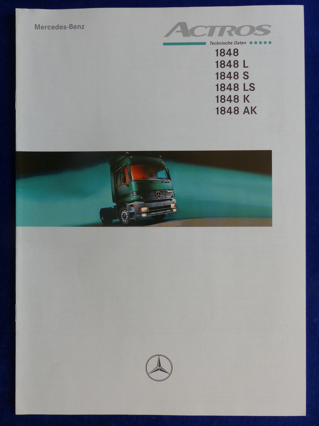 Mercedes-Benz LKW Actros 1848 LS AK - Prospekt Brochure 02.2000