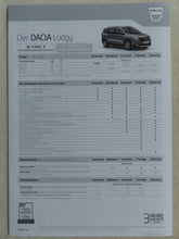 Lade das Bild in den Galerie-Viewer, Dacia Lodgy &amp; Lodgy Stepway MJ 2016 - Prospekt Brochure + Preisliste 02.2016

