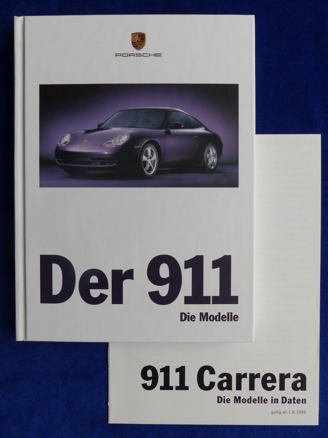 Porsche 911 Carrera Typ 996 MJ 1999 - Hardcover Prospekt + Preisliste 08.1998