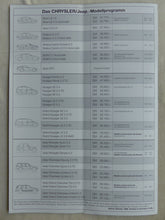 Lade das Bild in den Galerie-Viewer, Chrysler &amp; Jeep Preisliste MJ 1999 - Neon Stratus - Prospekt Brochure 10.1998
