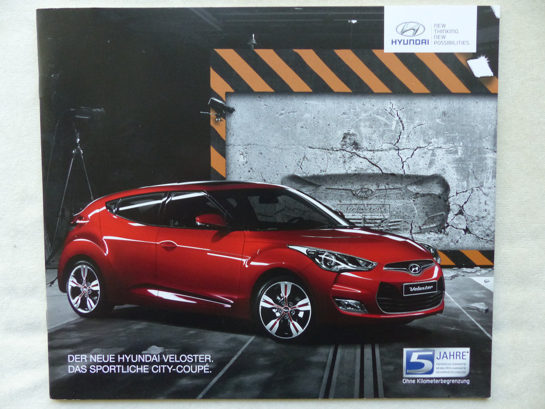 Hyundai Veloster City-Coupe - Prospekt Brochure 04.2012