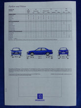 Lade das Bild in den Galerie-Viewer, Peugeot 406 Limousine - Daten &amp; Ausstattungen MJ &#39;98 - Prospekt Brochure 07.1997
