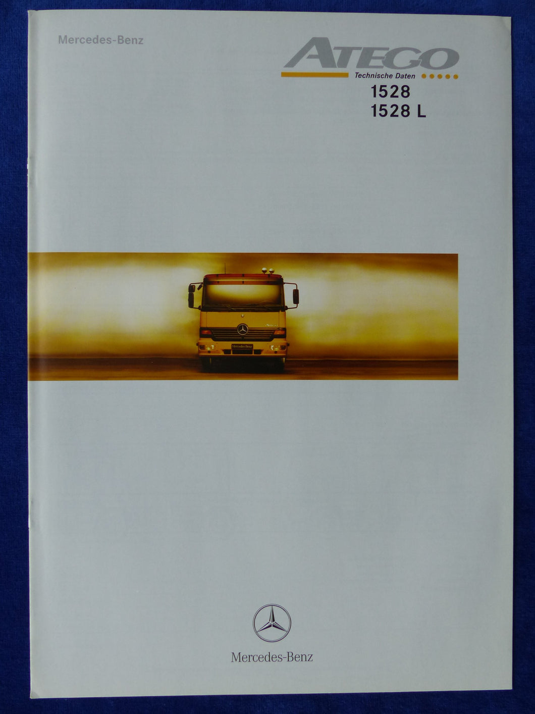 Mercedes LKW Atego 1528 Technische Daten MJ 1999 - Prospekt Brochure 07.1998
