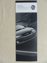 Lade das Bild in den Galerie-Viewer, Chrysler Stratus Cabrio - Preisliste MJ 1999 - Prospekt Brochure 10.1998
