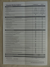 Lade das Bild in den Galerie-Viewer, Chrysler Stratus Cabrio - Preisliste MJ 1999 - Prospekt Brochure 10.1998
