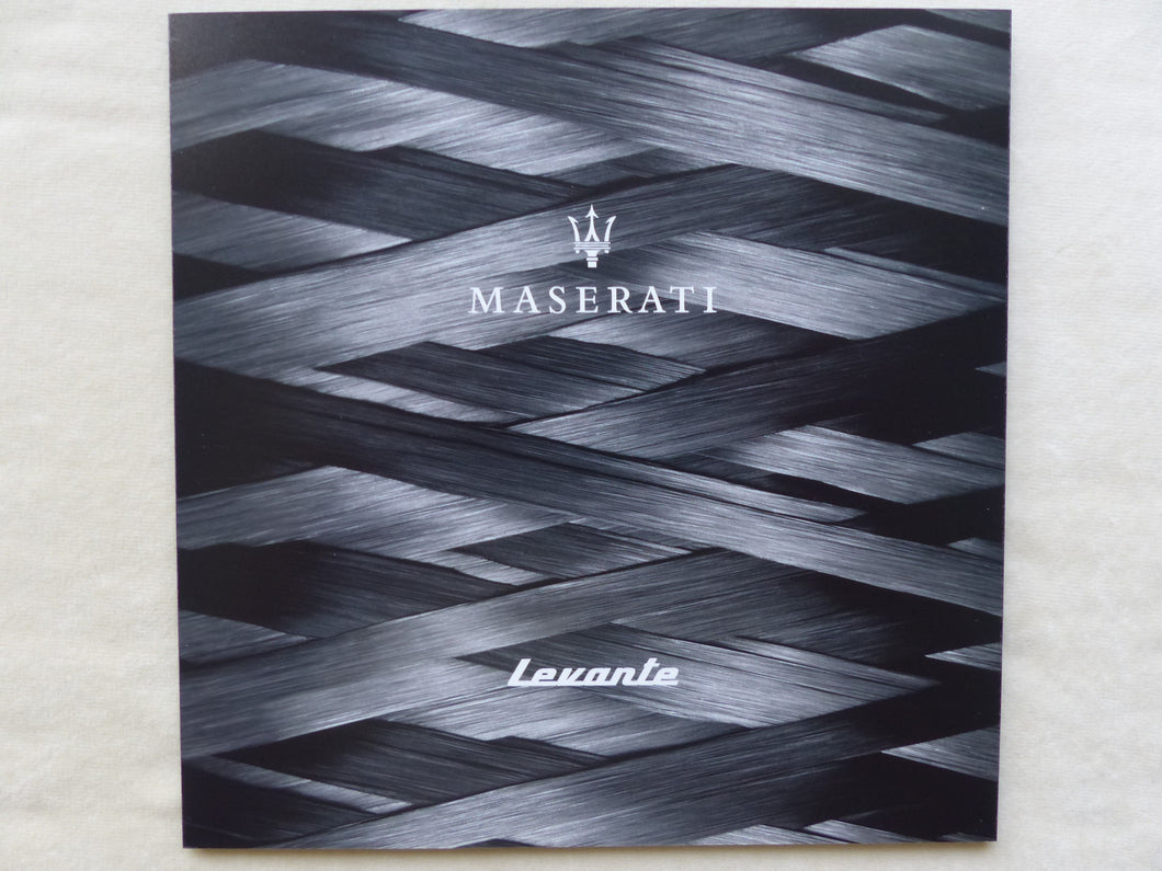 Maserati Levante S Diesel MJ 2017 - Prospekt Brochure 2016