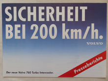 Lade das Bild in den Galerie-Viewer, Volvo 760 Turbo Intercooler - Pressestimmen - Prospekt Brochure 1983

