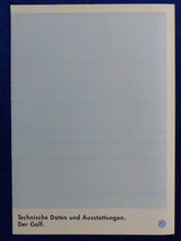 Lade das Bild in den Galerie-Viewer, VW Golf GTD TDI - Daten &amp; Ausstattungen MJ 1996 - Prospekt Brochure 07.1995

