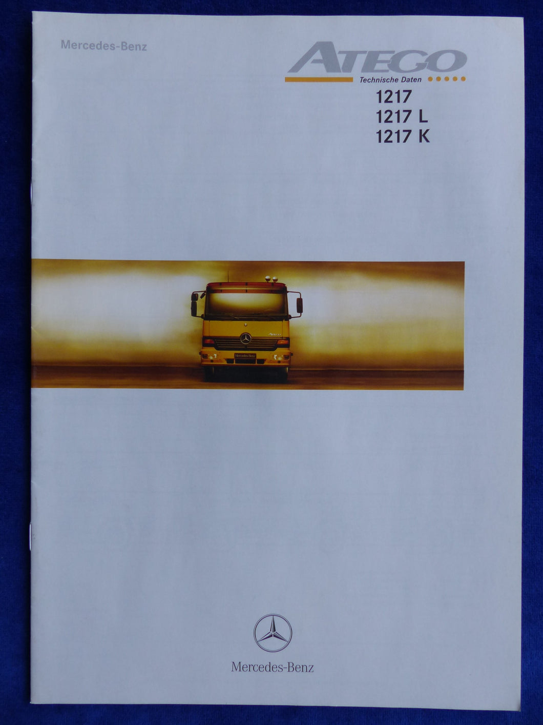 Mercedes LKW Atego 1217 Technische Daten MJ 1998 - Prospekt Brochure 01.1998