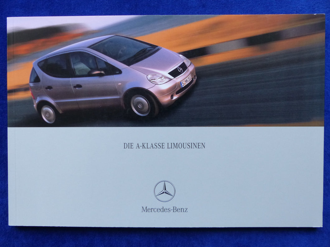 Mercedes-Benz A-Klasse A190 Limousinen W168 MJ 2001 - Prospekt Brochure 08.2000