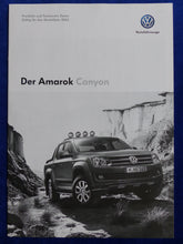 Lade das Bild in den Galerie-Viewer, VW Amarok Canyon - Preisliste MJ 2015 - Prospekt Brochure 07.2014
