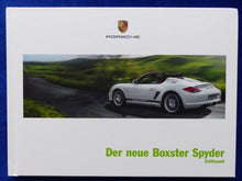 Lade das Bild in den Galerie-Viewer, Porsche Boxster Spyder Typ 987 MJ 2010 - Hardcover Prospekt Brochure 06.2009

