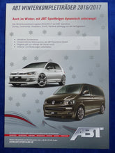 Lade das Bild in den Galerie-Viewer, ABT Winterkompletträder 2016 2017 für VW Golf GTI Audi RS Q5 - Prospekt Brochure
