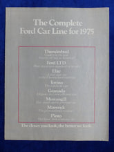 Lade das Bild in den Galerie-Viewer, Ford Car Line 1975 Thunderbird Torino Mustang - US-Prospekt Brochure 08.1974 USA
