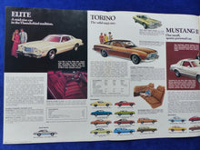 Lade das Bild in den Galerie-Viewer, Ford Car Line 1975 Thunderbird Torino Mustang - US-Prospekt Brochure 08.1974 USA
