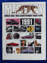 Lade das Bild in den Galerie-Viewer, Mercury 1991 Cougar Sable Topaz Tracer Capri - US-Prospekt Brochure 1990 USA
