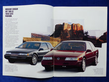 Lade das Bild in den Galerie-Viewer, Mercury 1991 Cougar Sable Topaz Tracer Capri - US-Prospekt Brochure 1990 USA
