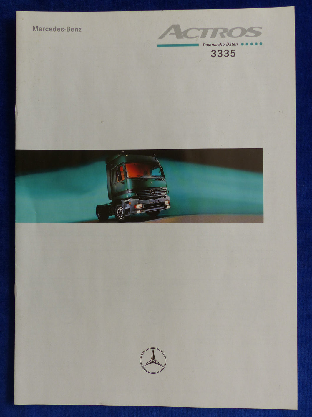 Mercedes-Benz Actros 3335 - Technische Daten MJ 1998 - Prospekt Brochure 08.1997