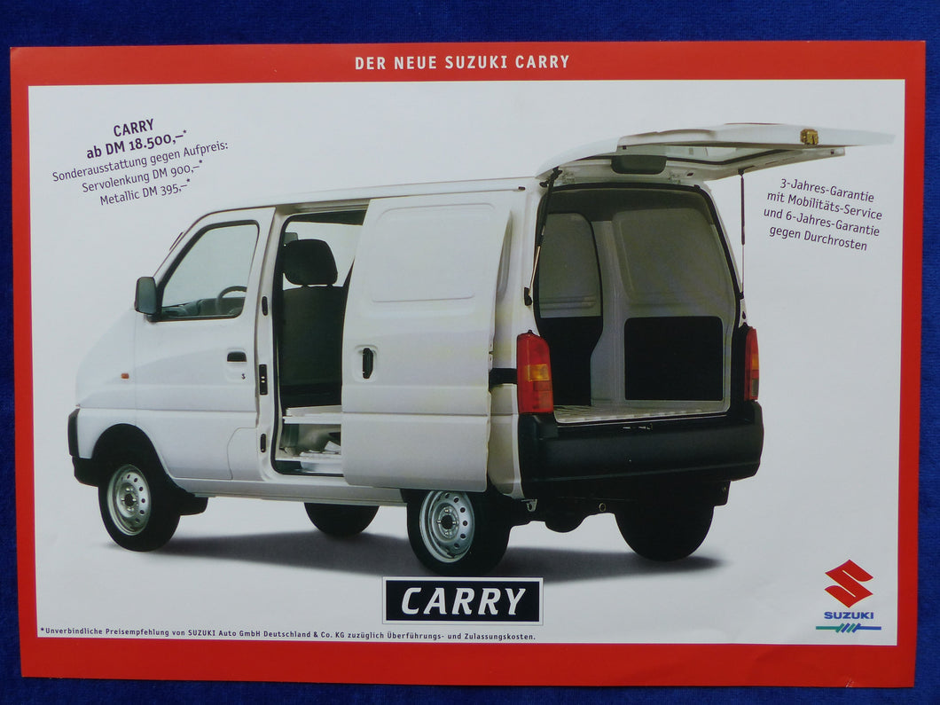 Suzuki Carry - Prospekt Brochure 01.1999