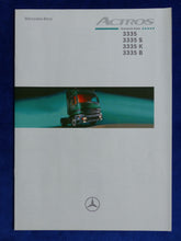 Lade das Bild in den Galerie-Viewer, Mercedes-Benz LKW Actros 3335 - Technische Daten - Prospekt Brochure 01.1999
