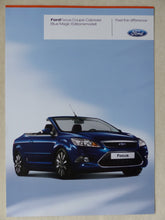 Lade das Bild in den Galerie-Viewer, Ford Focus Coupe Cabrio Blue Magic Edition MJ 2009 - Prospekt Brochure 06.2008
