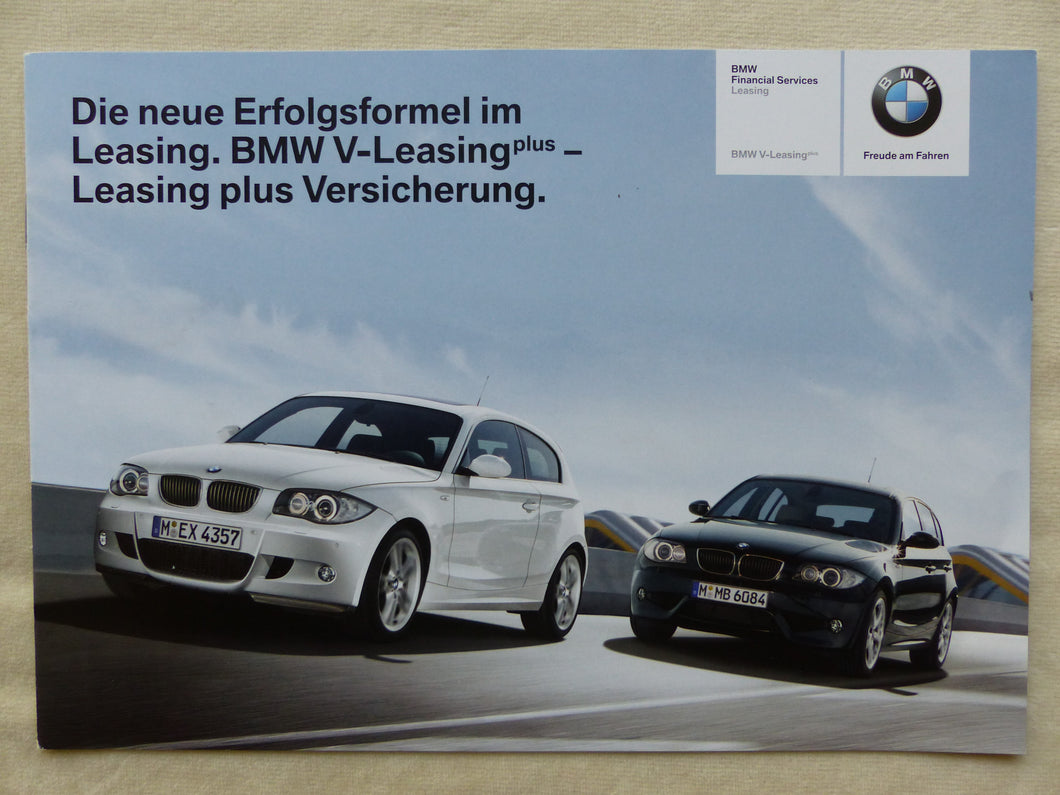 BMW 1er Typ E87 Leasing V-Leasing - Prospekt Brochure 01.2008