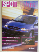 Lade das Bild in den Galerie-Viewer, Chrysler Jeep Programm 1996 - Voyager Viper Cherokee - Prospekt Brochure 12.1995
