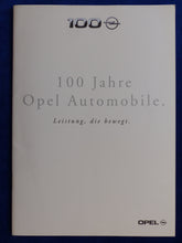 Lade das Bild in den Galerie-Viewer, Opel 100 Jahre Jubiläum RAK2 GT Astra Edition 100 - Prospekt Brochure 02.1999
